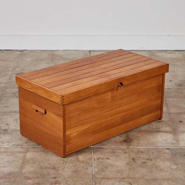 Wood 1960s Kai Kristiansen Storage Chest/Trunk for Aksel Kjersgaard For Sale - Image 7 of 12