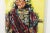Abstract Abstract Painting of an Indian on Canvas For Sale - Image 3 of 10
