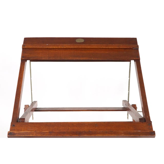 Early 20th Century Early 1900s Traveling Oak Easel For Sale - Image 5 of 9