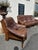Wood Brutalist Leather Living Room Set, 1970, Set of 3 For Sale - Image 7 of 16
