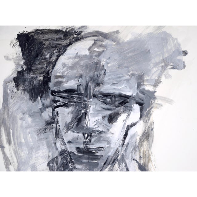 Late 20th Century Abstract Expressionist Artists Self Portrait by Michael William Eggleston For Sale - Image 5 of 7