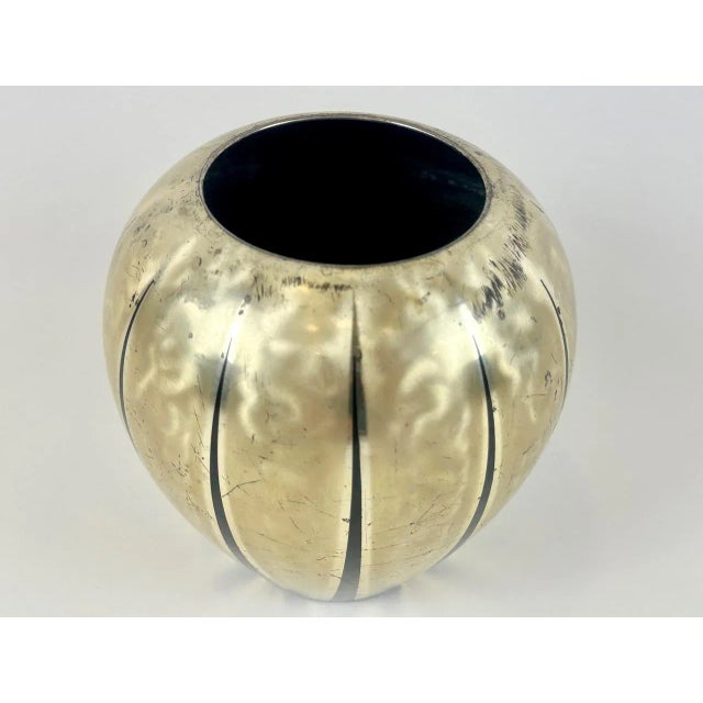 1950s Art Deco Silver-Plated Ikora Vase from WMF, 1950s For Sale - Image 5 of 15