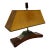 Midsentury Seramic Lamp With Original Parchment Shade For Sale