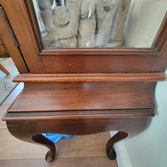 Late 19th Century Victorian Glass Mahogany Display Cabinet For Sale - Image 12 of 13