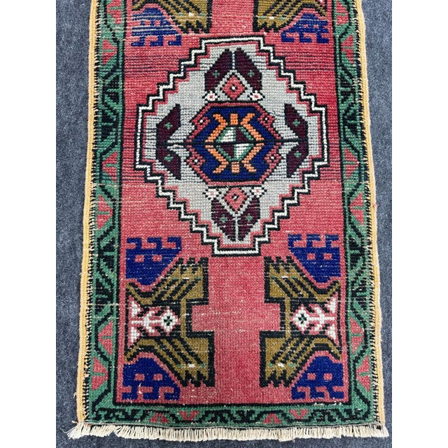 Contemporary Turkish Yastik Rug 1'7" x 2'11" For Sale - Image 3 of 5