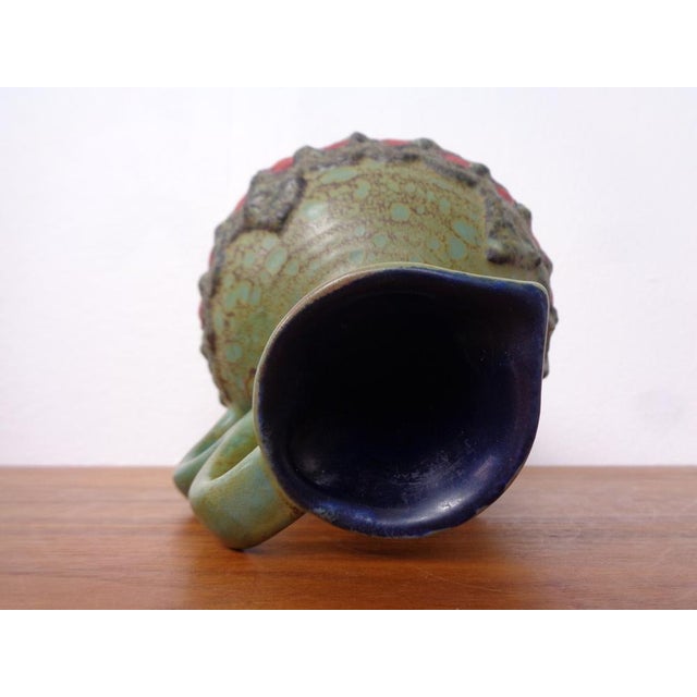 Model 1303 Lava Ceramic Double Handled Vase from Marei, 1970s For Sale - Image 12 of 17