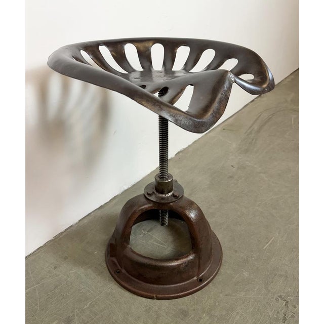 Vintage Industrial Swivel Chair, 1950s For Sale - Image 9 of 17