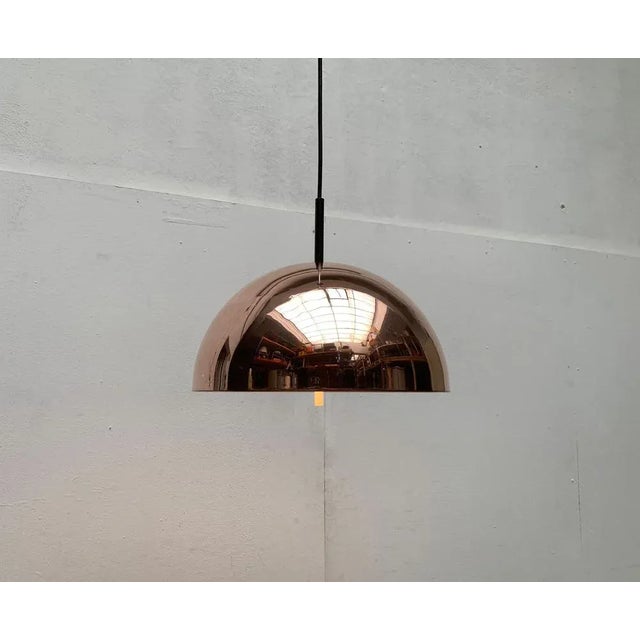Mid-Century Modern Mid-Century German Dome Copper Pendant Lamp from Staff Leuchten, 1960s For Sale - Image 3 of 18