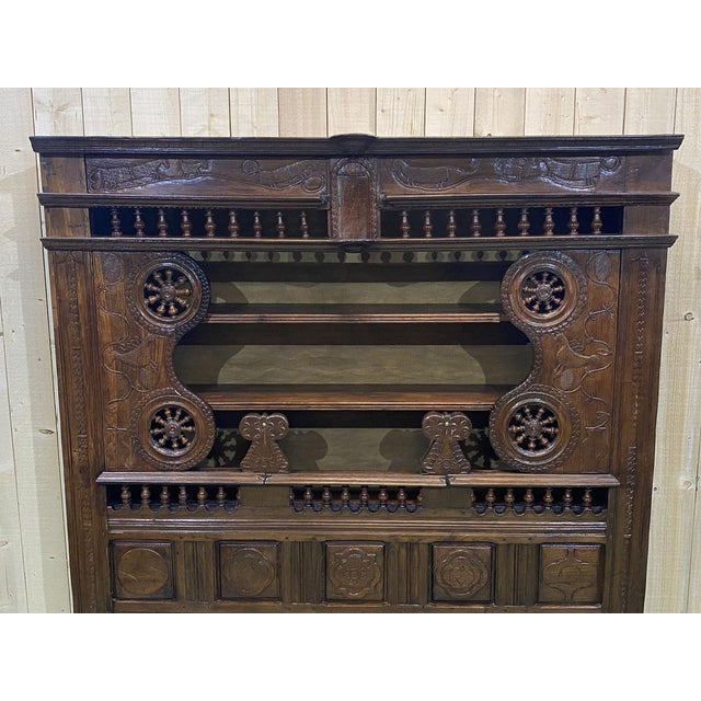 19th Century Oak Wall Unit For Sale - Image 5 of 12