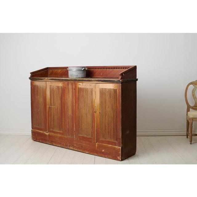 Antique Swedish Pine Sideboard For Sale - Image 4 of 14