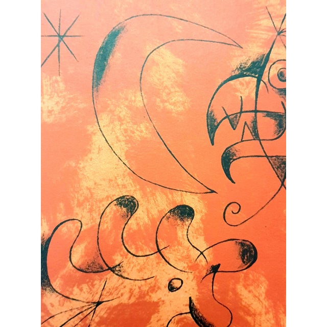 Industrial From Joan Miro by Jacques Prévert and Georges Ribemont-Dessaes, Plate VI, 1956 For Sale - Image 3 of 7