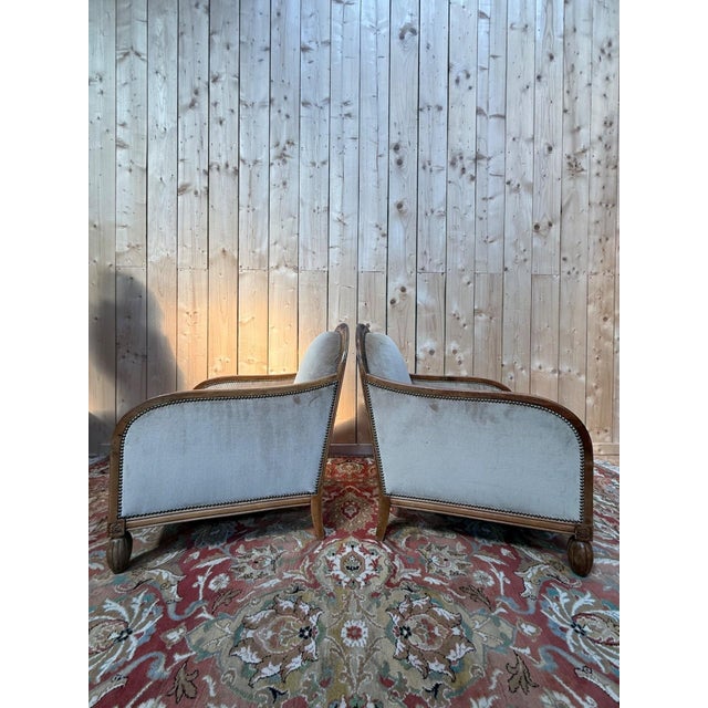 Vintage Art Deco Lounge Chairs, 1940s, Set of 2 For Sale - Image 6 of 7