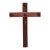 Rustic Handcrafted Oak Wall Cross With Decorative Clavos For Sale