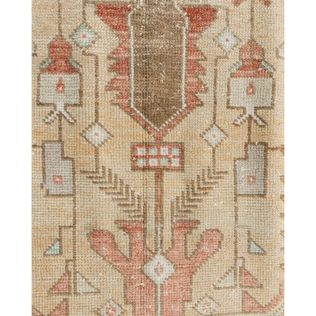 1940s Vintage Turkish Oushak Rug 4'9 X 11'2 For Sale In New York - Image 6 of 12