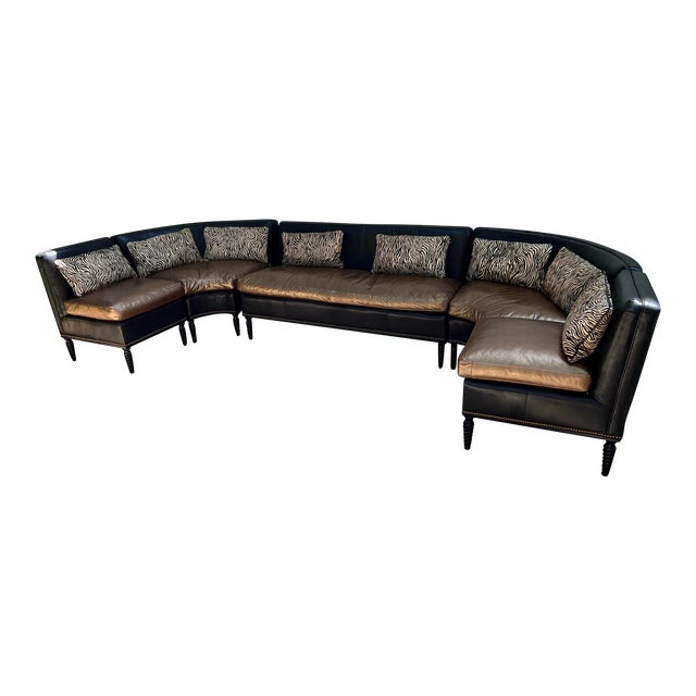 Custom Leathercraft Swanky Sectional Sofa For Sale