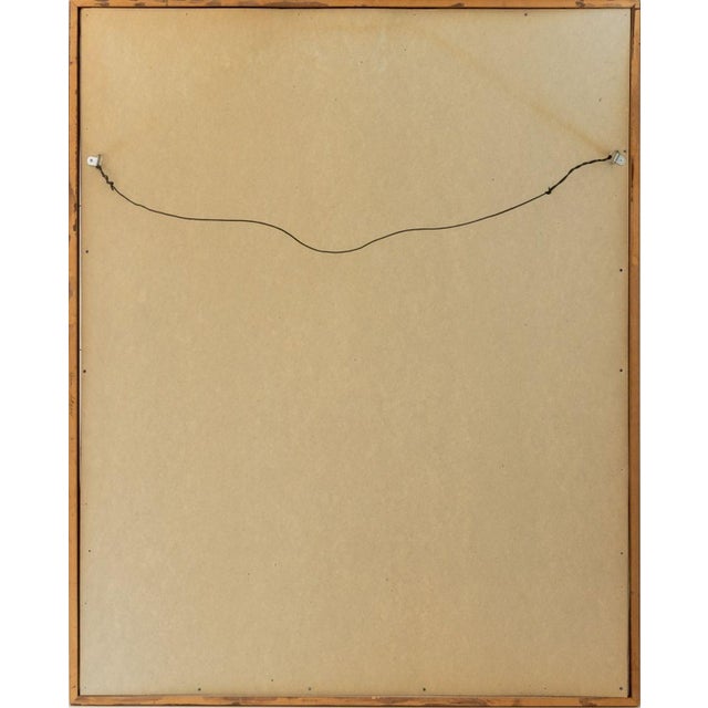 1960s Manfred Schwartz the Ring in Plum Oil on Canvas For Sale - Image 5 of 5