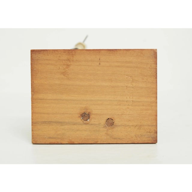 Wood Romer Vintage Hand Carved Wood Doctor Figurines Statues - a Pair For Sale - Image 7 of 13