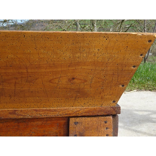 Brown Oak Kneader on Removable Base, 1800s For Sale - Image 8 of 18