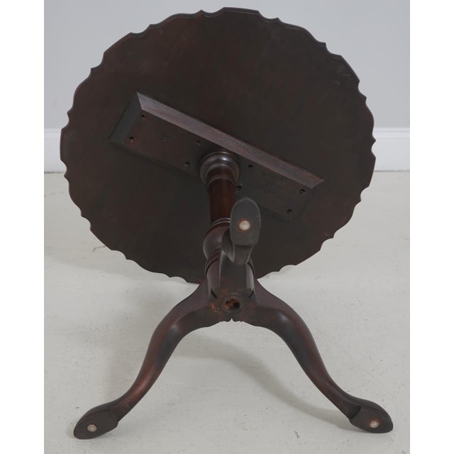 Stickley Pedestal Base Mahogany Lamp Table For Sale - Image 12 of 14