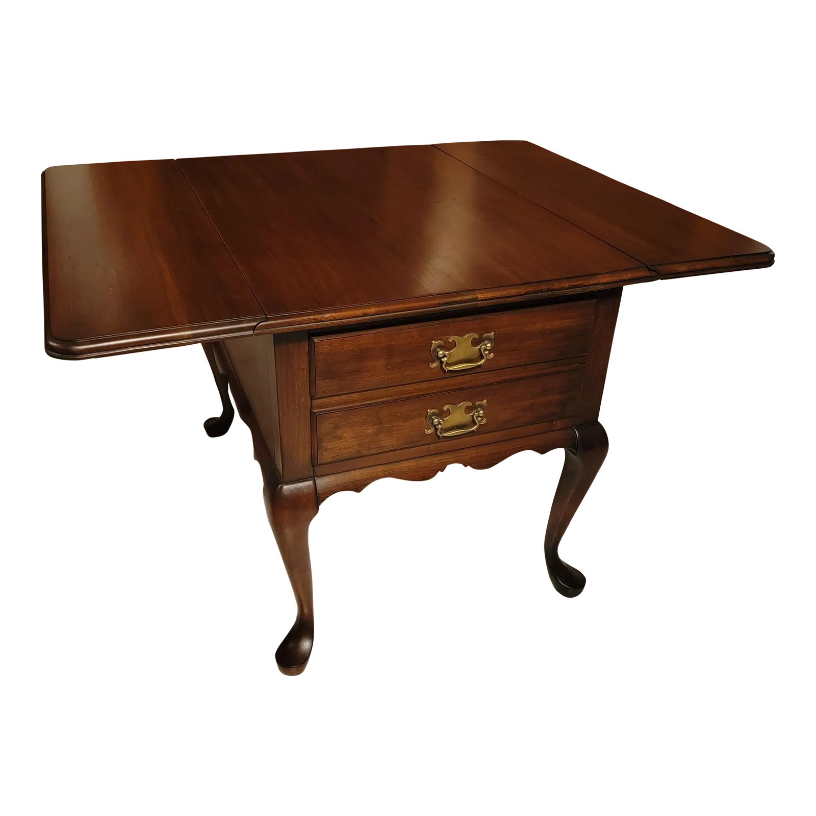 Late 20th Century Pennsylvania House Queen Anne Style Drop Leaf Side ...