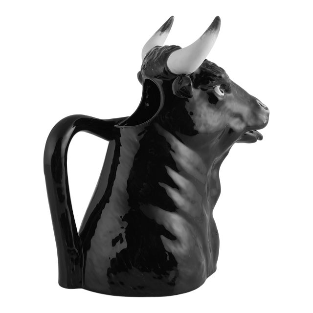 Bordallo Pinheiro Bull Pitcher, 51 oz For Sale