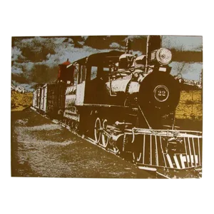Ted Thomas Old 22 Hand Signed Limited Edition on Paper Train Etching
