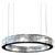 Eclipse Double Crystal Layer Pendant Lamp by Aggiolight For Sale - Image 9 of 9