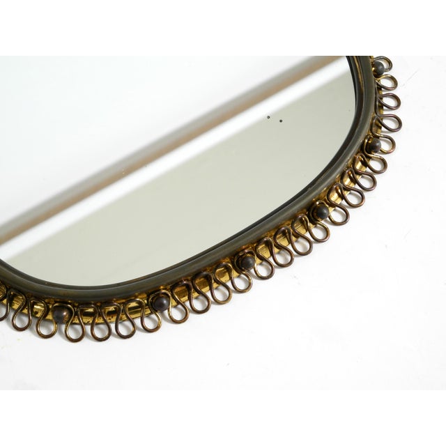 Mid-Century Modern Brass Wall Mirror by Josef Frank for Svenskt Tenn, Sweden, 1950s For Sale - Image 14 of 18