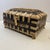 Anglo-Indian Vizagapatam Style Bombay jewel box, featuring contrasting black wood and intricately carved and engraved bone...