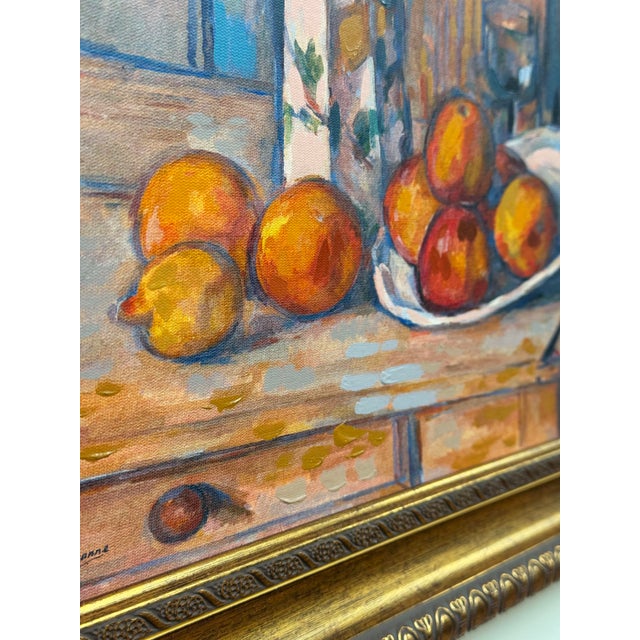 Wood Gold Framed Paul Cezanne Canvas Print For Sale - Image 7 of 8