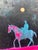 Expressionism The Stars at Night Western Painting by Joseph Christy For Sale - Image 3 of 4