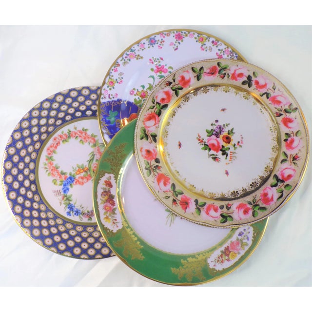 Enamaled Tin English Plates - Set of 4 For Sale - Image 9 of 10