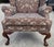Wood Vintage Hickory Chair Co Wingback William Morris Strawberry Thief Fabric For Sale - Image 7 of 18