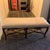 French Country Vintage French Country Style Upholstered Bench – Carved Wood Frame For Sale - Image 3 of 3