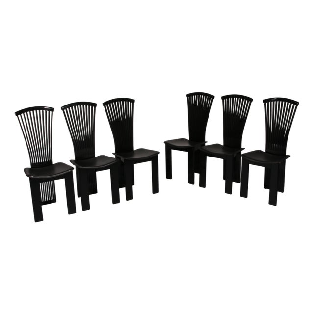 Postmodern Dining Chairs by Pietro Costantini, Italy, 1980s, Set of 6 For Sale