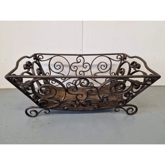 Metal Basket for Firewood For Sale - Image 4 of 7