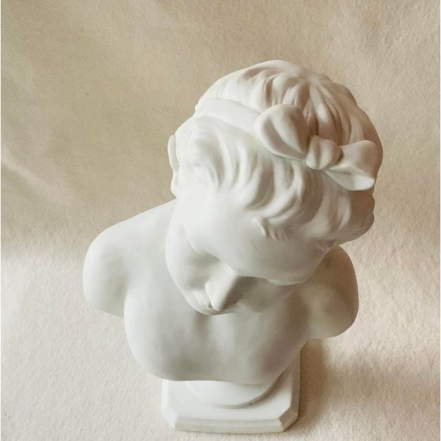 19th Century 19th Century French Bisque Porcelain Bust of a Child For Sale - Image 5 of 18