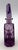 Amethyst glass perfume bottle with original dauber, circa 1920s. Art Deco. Marked "Made in Czechoslovakia" with insignia...