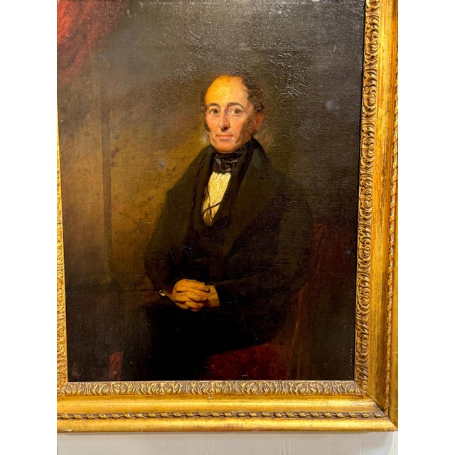 Wood American School Portrait, Distinguished Gentleman (“Mr. Wilson”), c. 1835–1845 For Sale - Image 7 of 18