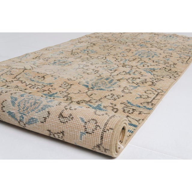 Turkish Mid 20th Century Geometric Oushak Anatolian Carpet For Sale - Image 3 of 10