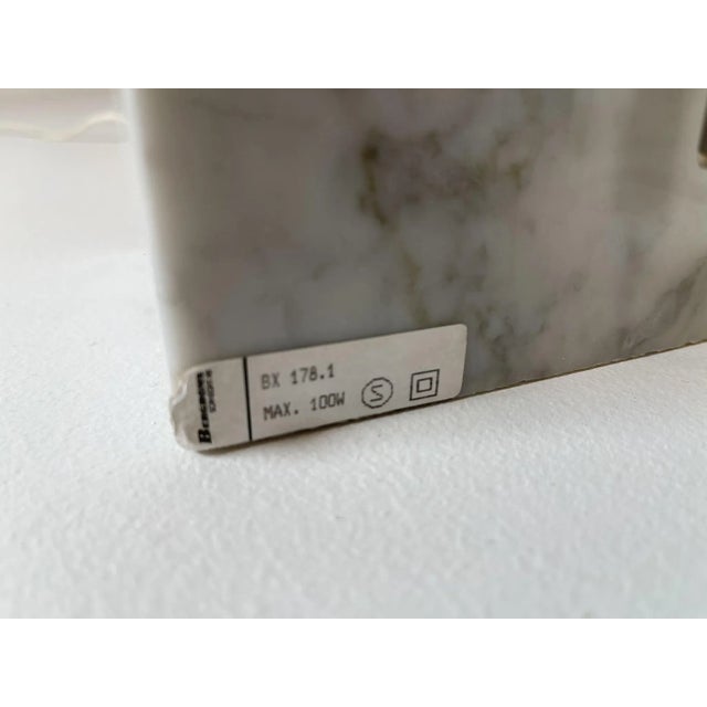 Mid-Century Marble and Steel Table Lamps from Bergboms, 1970s, Sweden, Set of 2 For Sale - Image 16 of 17
