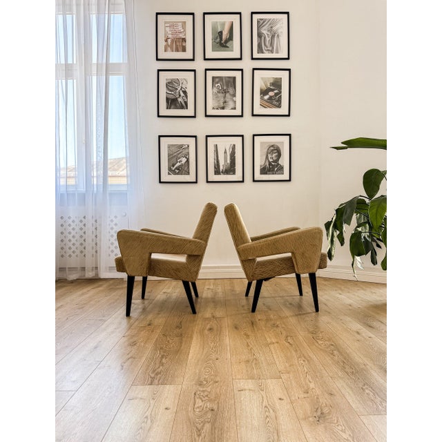 1960s Set of Czechoslovakian Mid-Century Modern Armchairs from Jitona For Sale - Image 5 of 18