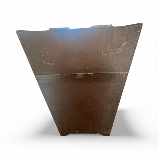 1930s English Art Deco Figured Walnut Armoire / Wardrobe Cabinet For Sale - Image 10 of 10