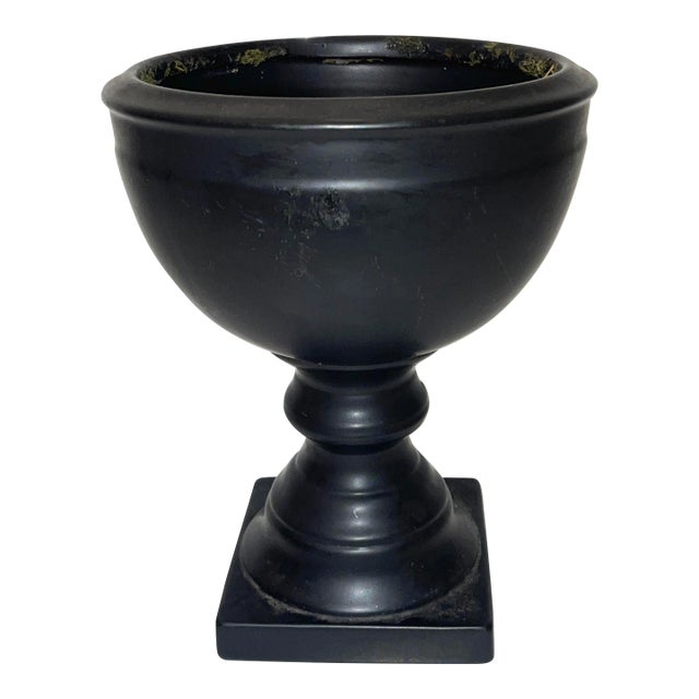 Bronze Brown Ceramic Planter Vase For Sale
