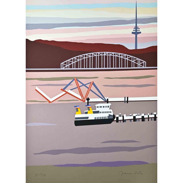 Franco Costa, Spinnaker Reach at Down, Screenprint, 1990 For Sale