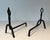 1950s Modernist Wrought Iron Andirons - a Pair For Sale - Image 6 of 12