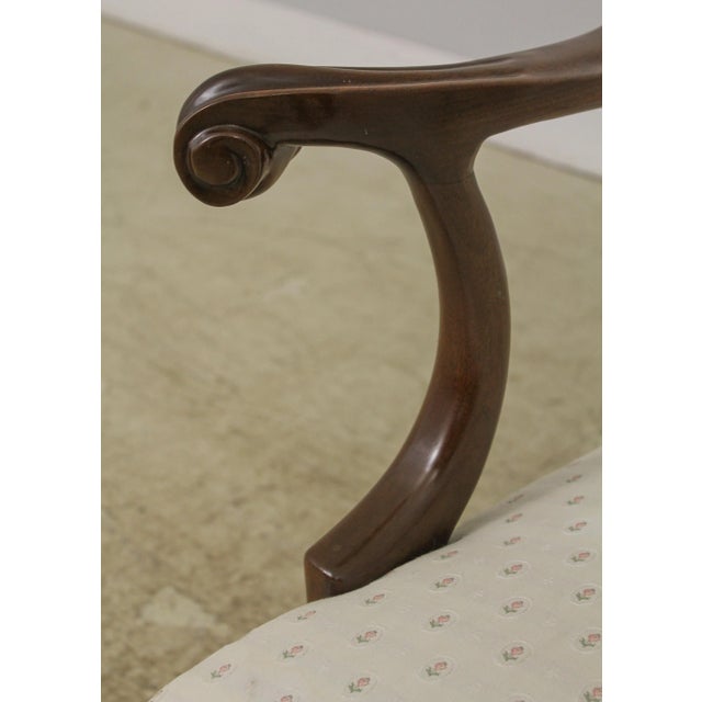 Wood Southwood Ball & Claw Mahogany Open Armchair For Sale - Image 7 of 13