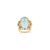 Sky Blue 35.2 Ctw Bohemian Chic Sky Blue Topaz & Diamond Cocktail Ring Size 5 For Sale - Image 8 of 12