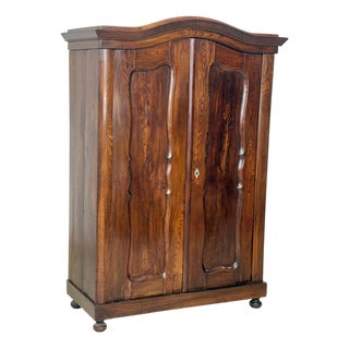 Antique Wardrobe in Oak, 1880 For Sale
