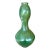 Large Mid-Century Vintage Green Iridescent Vase For Sale
